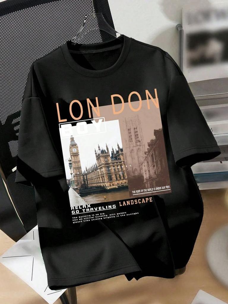 Summer Unisexs 100 Pure Cotton Casual Fashionable Loose Boston EST 1997 Printed Round Neck Short Sleeved TShirt Versatile Top