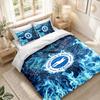 Bedding Set 1 Duvet Cover 2 Pillowcases Brighton & Hove Albion Football Print Bedroom Home Decoration