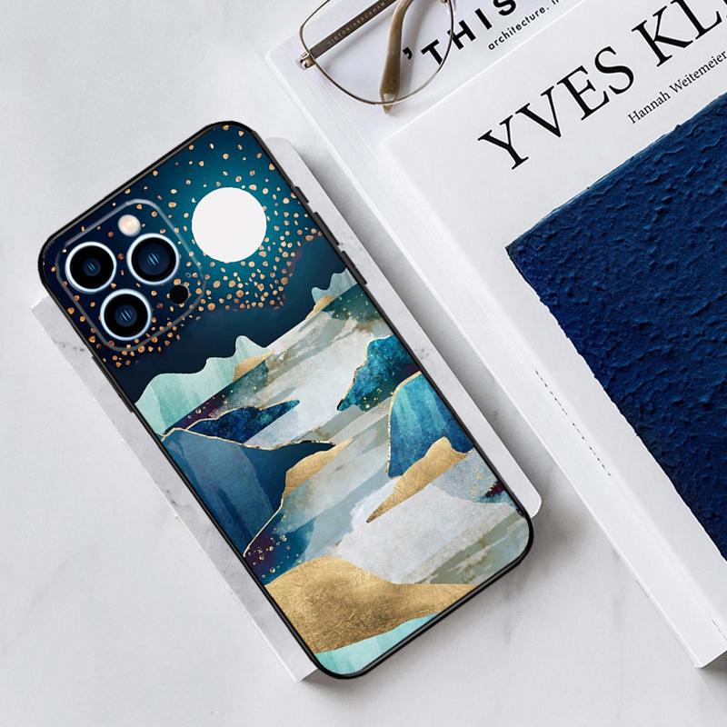 Star Lake Mountains Case For iPhone 17 Air 14 13 12 11 15 16 Pro Max Mini 15 16 Plus 16e Funda Silicone Cover