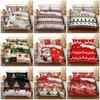 Merry Christmas Quilt Duvet Doona Covers Set Single Queen King Size Bedding Set