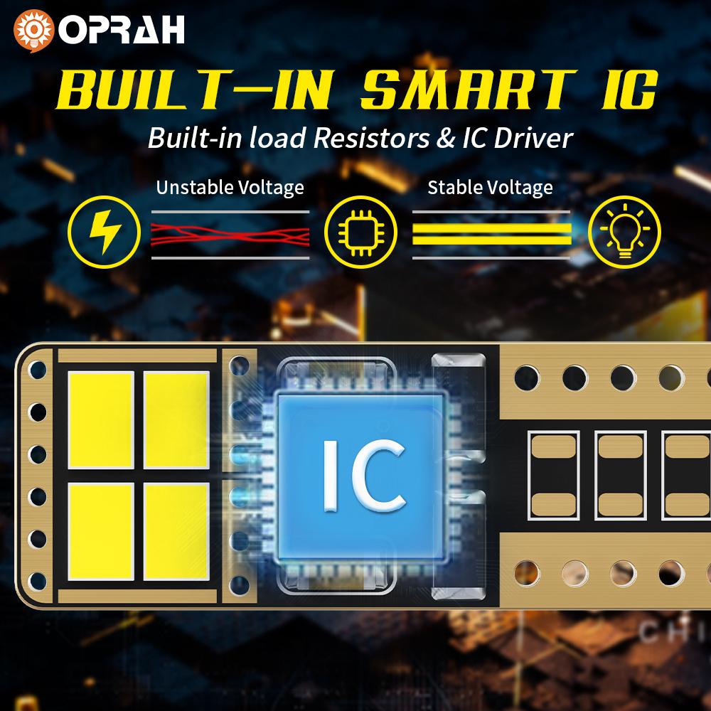 2X T10 W5W 194 Led Interior Light 3020 8smd Canbus No Error Trunk Lamps Reading Light Led Clearance Lights 12V 4500K Warm White