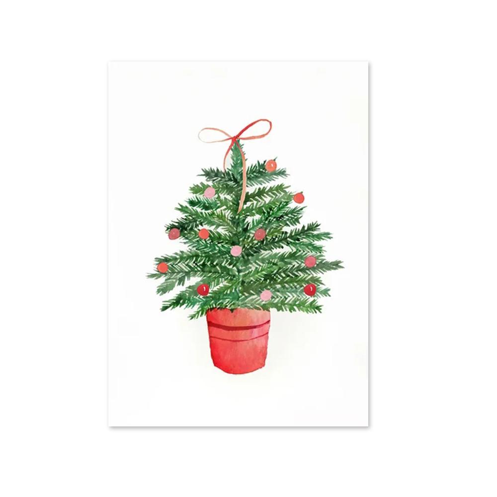 Cartoon Christmas Holiday Tree Sock Snowman Car Dog Wall Art Canvas Painting Posters And Prints Wall Pictures Kids Room Decor