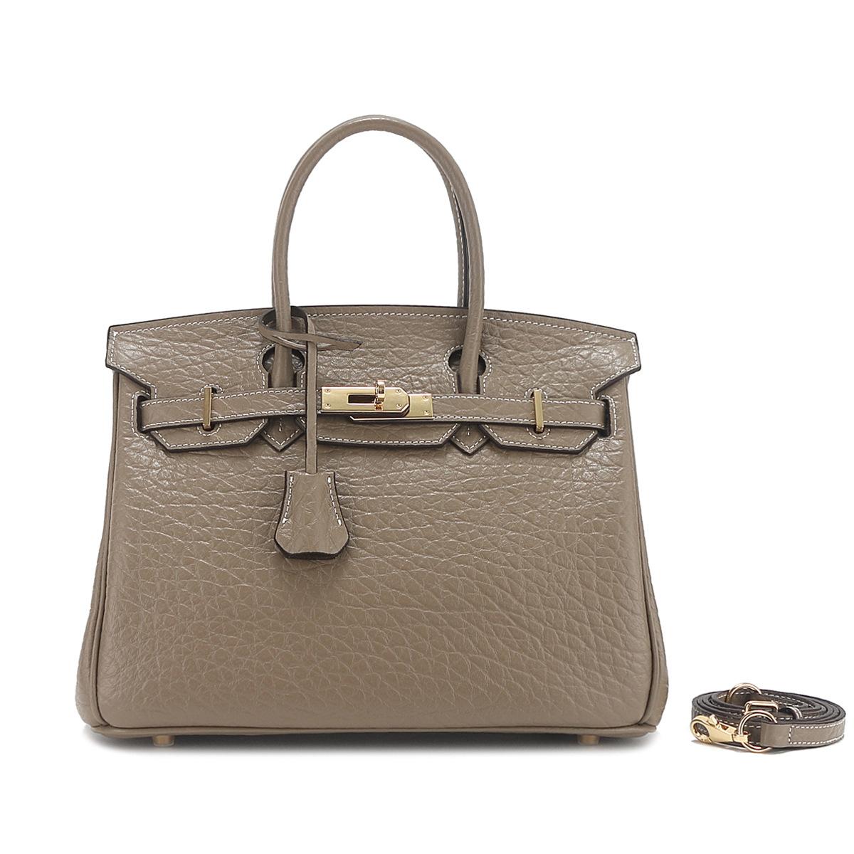 

Cross Border Новая кожаная сумка первого слоя Platinum Fashion Leather Elephant Pattern Handbag Texture Shoulder Bag 30x17x22cm