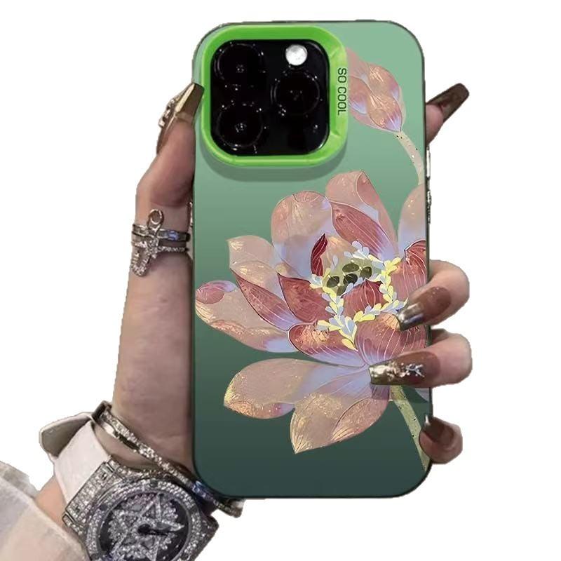 The new leaf is suitable for iphone17 mobile phone case Apple 16promax/15 Lotus 14pro13 Europe and America 12XR