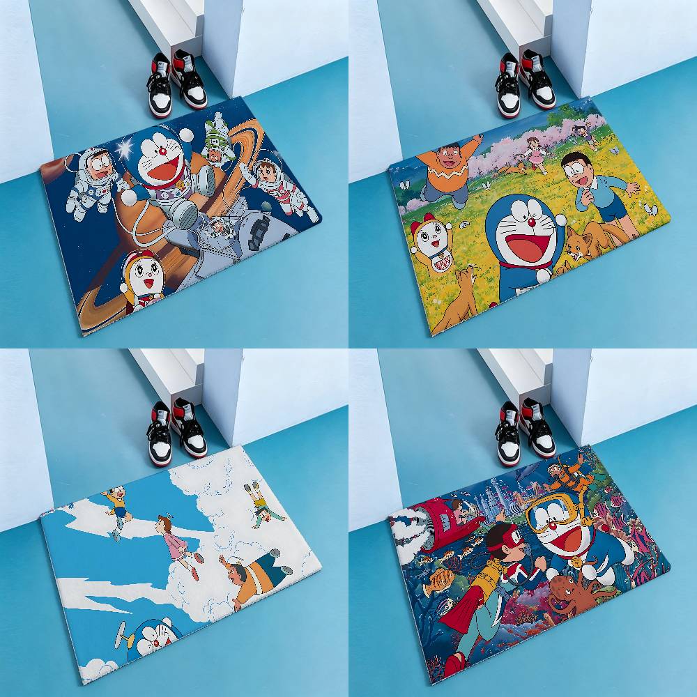 Cartoon D-Doraemons Kitchen Floor Mat Footpad Mats Style Soft Bedroom Floor House Laundry Room Mat Anti-skid Household Carpets