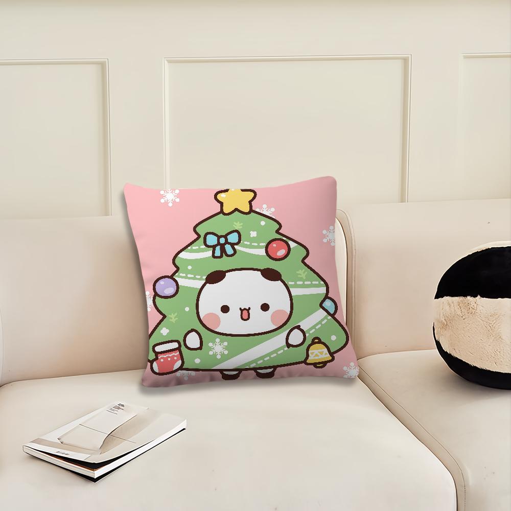 Cartoon dudu bubu Christmas tree cute cushion cover Pillow Cover Decoration Room Home Sofa living Office Car Nordic Simplicity