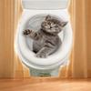 1 Pcs Creative PVC 3D Cat Toilet Stickers DIY Water Resistant Wall Sticker Self-adhesive Squirrel Toilet Seat Decals