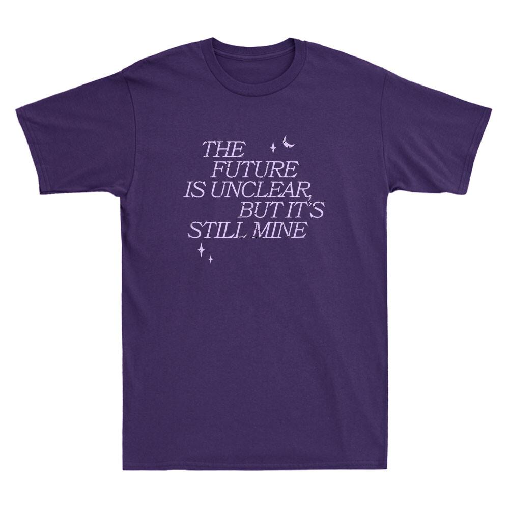 The Future Is Unclear But It Still Mine Funny Sayings Vintage Men T-shirt XXXXL
