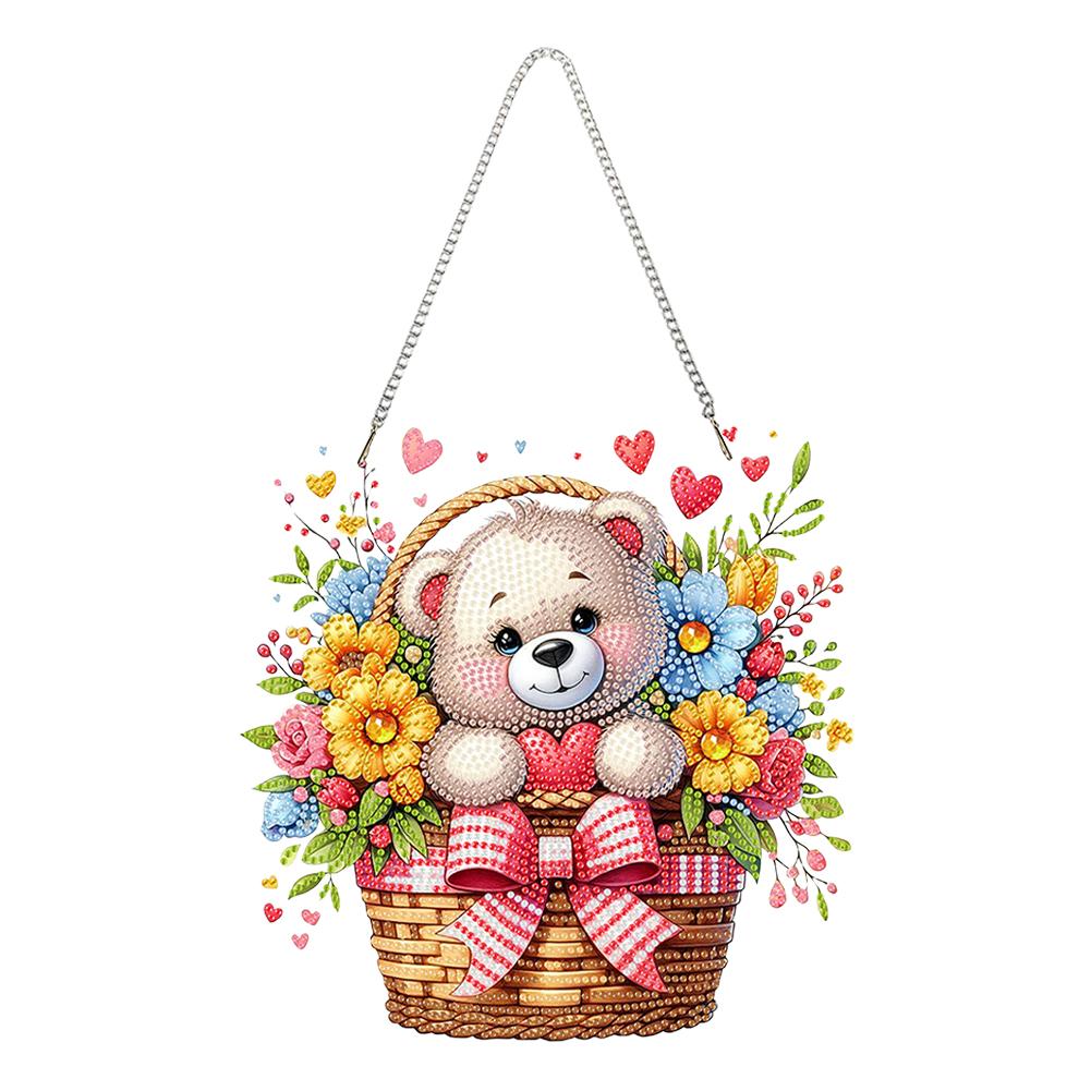 

Acrylic Special Shape Easter Rabbit Rhinestone Diamond Art Pendants Diamond Painting Ornaments Diamond Painting Hanging Pendant