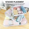 New Plastic Clear Hard Shell Zipper Case Stackable Portable Cosmetic Bag Waterproof Hard Case