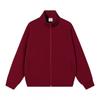 Mens 380g Heavyweight Cotton Zip-Up Sweatshirt Stand Collar Casual Streetwear Jacket
