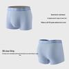 Maoren Men's Ice Silk Antibacterial Boxer Briefs with National Style Print