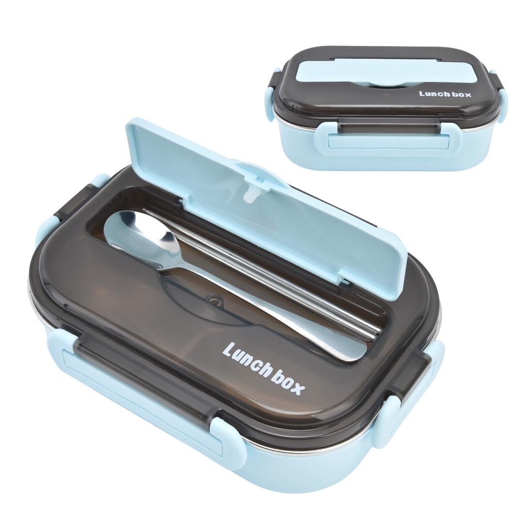 Lunch Box 1000ml Two Compartments Safe Durable Good Sealing Performance Portable Bento Box