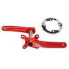 Guarnitura Mountain Bike Bolany Hollow Integrata Set Bracci Pedivella Bici Corona 34T Accessori Retrofit Rosso