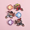 Fighter Fashionable Street Game Cartoon Brooch Pin With Eyecatching Flame Details