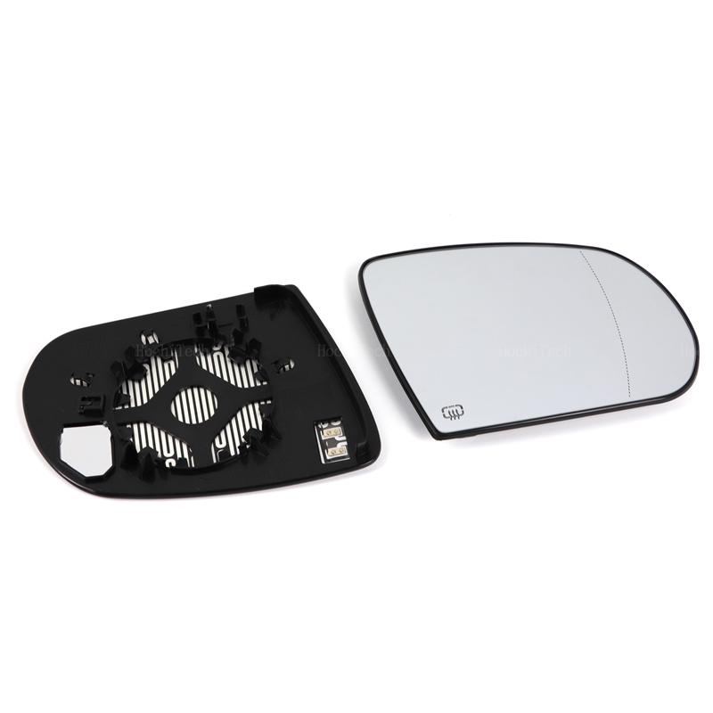 Left & Right Side Mirror Glass Rear View Rearview Exterior  Angle for 2017- Jeep Compass MP Accesorios