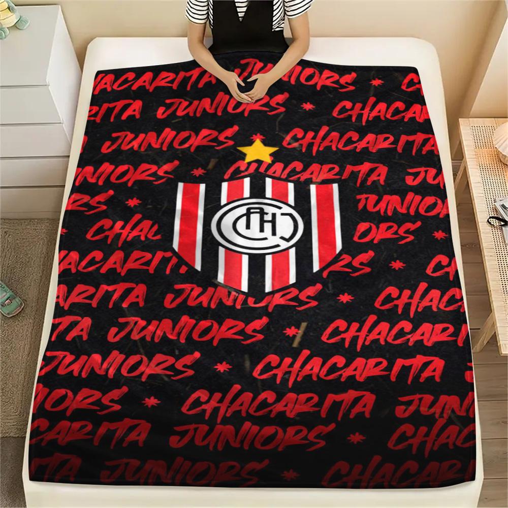 1Pc Chacarita Juniors Print Flannel Blanket High Quality Warm Comfortable Cover for All Seasons Perfect for Gifts Home Decor