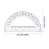 W89C 5Pcs Clear Plastic Protractor 6Inch Protractors 180 Degrees Math Protractors for Kids Students School Geometry Drafting
