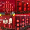 Chinese Style Wedding Lantern Set: Antique Wrought Iron Hook & Luminous Han Tang Palace Design