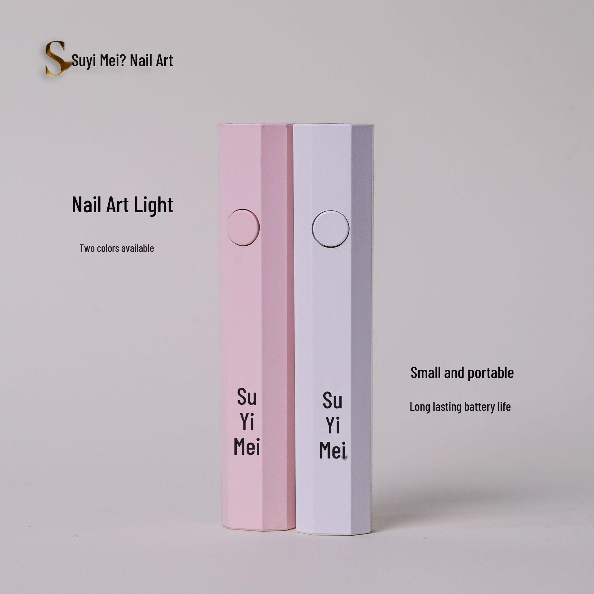 

Hexagonal Portable Nail Art Lamp - Rechargeable Quick-Drying Handheld LED Light