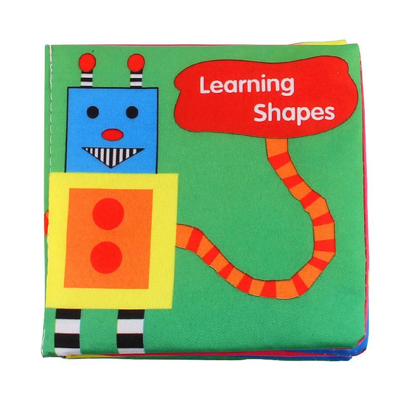 New Baby Soft Cloth Book Hand Book Early Education Toy Sound Paper Bag Packed