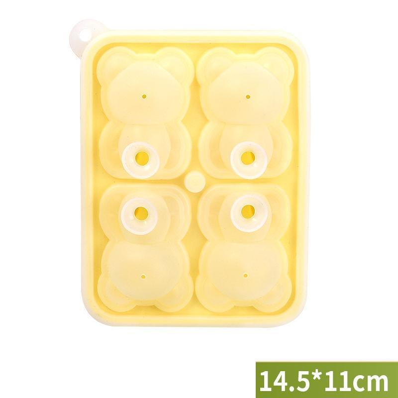 Silicone Bear Ice Mold Little Teddy Bear Shape Ice Cube Silicone Mold Ice Tray Whisky Silicone Ice Box