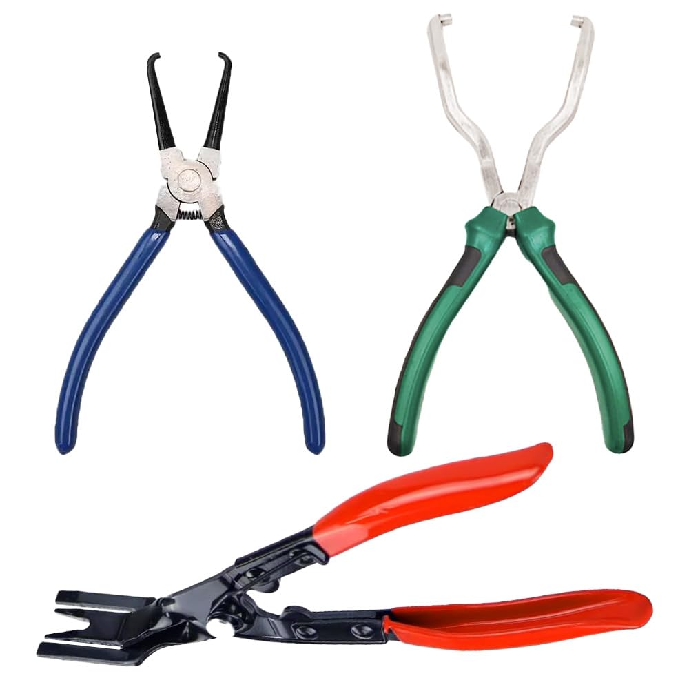 PREMIUMM Coupler Removal Pliers Clip Clip Connector Coupling Tool Set Tool, Wrench, Remover, Pliers, Remover, 3-Piece