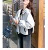 Women's Light Luxury Color Block Hooded Windbreaker - Spring/Autumn Slim Fit Casual Jacket (2025)
