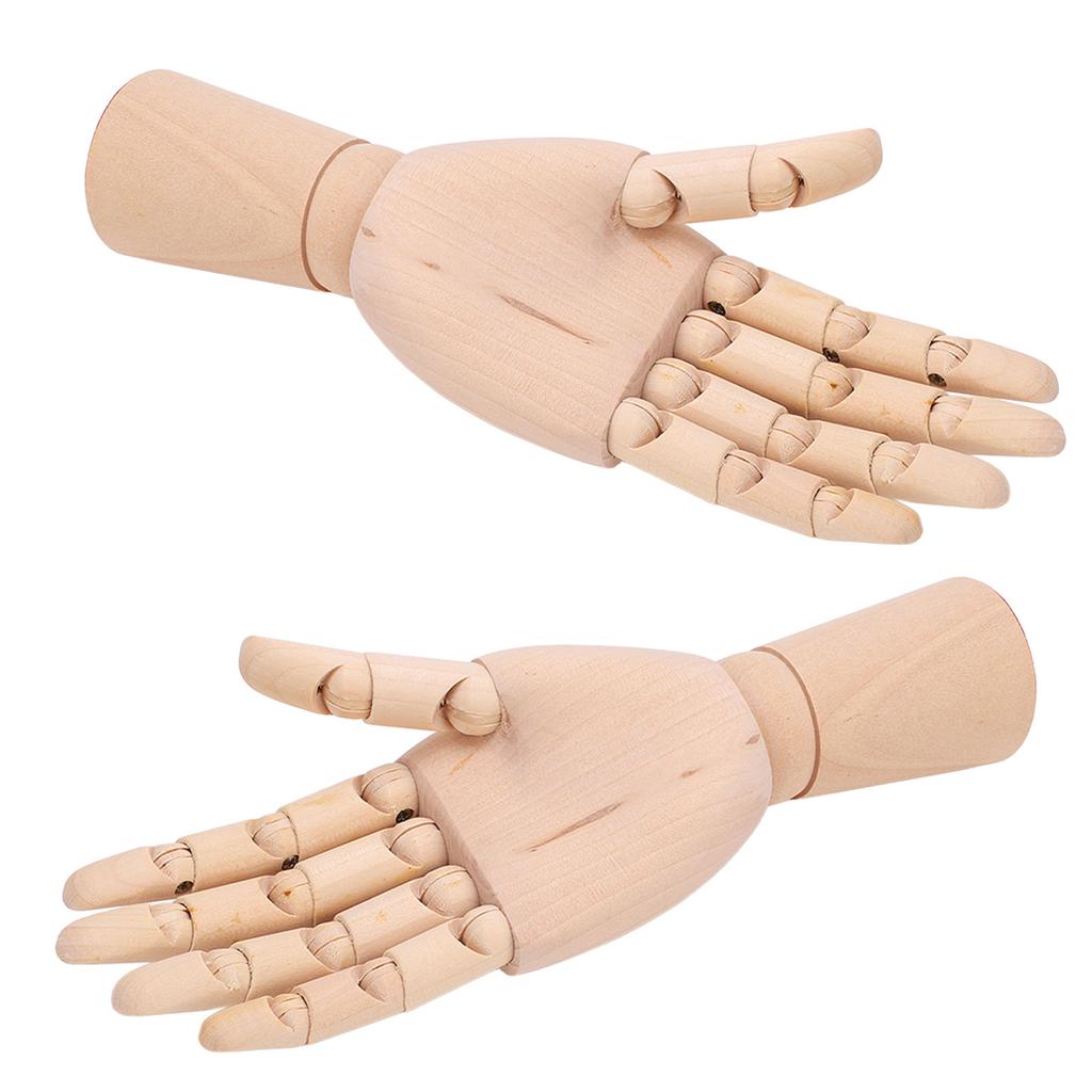Holz Schaufensterpuppe Hand Flexible Gelenke Finger Zeichnen Schaufensterpuppe Hand für Heimdekorationen Skizzieren Gi