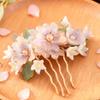 Meiji Hanfu Hair Accessories: Ancient Style Silk Flower Tassel Headdress for Traditional Cheongsam and Retro Updos