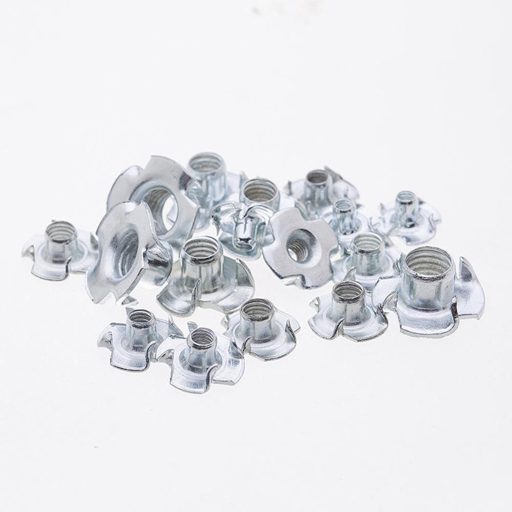 T Nut Biuzi Zinc Plated Carbon Steel Four-Pronged Tee Nuts,Rust and Corrosion Protection Use Easily Nut Kit,for Fasten Wood Particle or Composite Materials M8 30pcs T Nut Biuzi Zinc Plated Carbon Steel Four-Pronged Tee Nuts,Rust and Corrosion Protection Use Easily Nut Kit,for Fasten Wood Particle or Composite Materials M8 30pcs