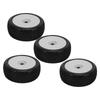 4PCs 1 8 RC Truck Tires Rubber Wheel Tires Accessory Replacement for HPI RC Off Road Vehicle