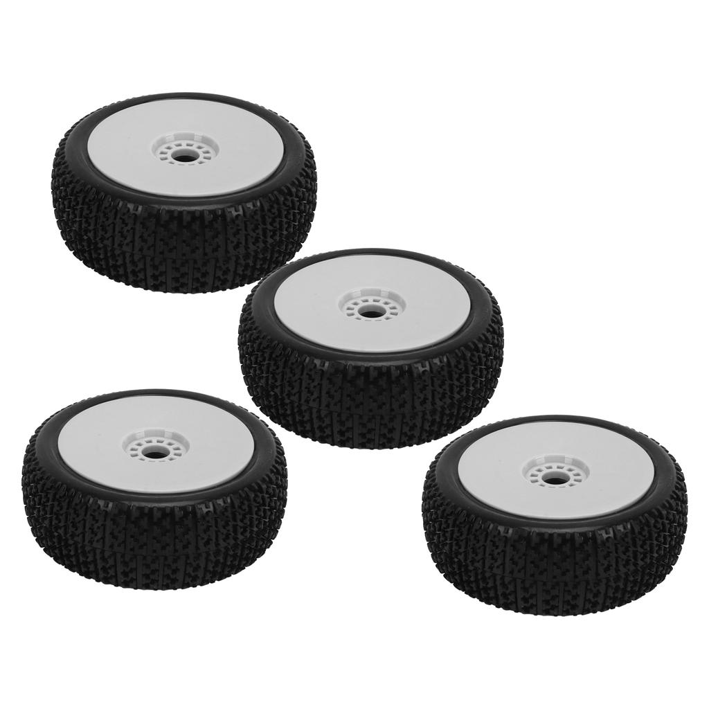 4PCs 1 8 RC Truck Tires Rubber Wheel Tires Accessory Replacement for HPI RC Off Road Vehicle