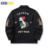 1960's Vietnam War Sukajan Vntage Tokyo Windbreaker Retro Bomber Work Tiger Japanese VIET-NAM Embroidery Map Souvenir Jacket Men