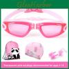 Childrens Antifog Swimming Goggles And Cap Set For Kids Pool Safety And Waterproof Design