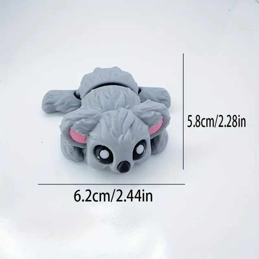 3D Printed Koala Statues, Articulated Koala Statues, and Creative Desktop Decoration Sculptures for Fun Home/office Decoration