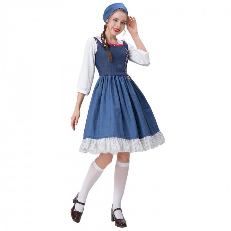 Enchanting Belle Princess Cosplay Costume For Theme Parties And Halloween Events