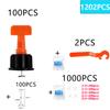 50–1353 Stück Bodenfliesen-Nivelliersystem-Clips Leveler Adjuster Bauwerkzeug-Set Fliesenwandverlegung Manuelle Werkzeuge Locator Spacer
