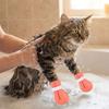 4PCS Soft Silicone Cat Bath Wash Boots Adjustable Pet Cat Shoes Cat Foot Cover  Bathing