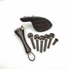 Chinrest with Tailpiece and Pegs Wooden Violin Fittings Set Carved Parts Kit Chin Rest