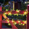 50/100LED Green Fairy Lights with Solar-Powered Artificial Ivy Leaves Featuring 8 Modes for Garden Wedding Christmas Decoration
