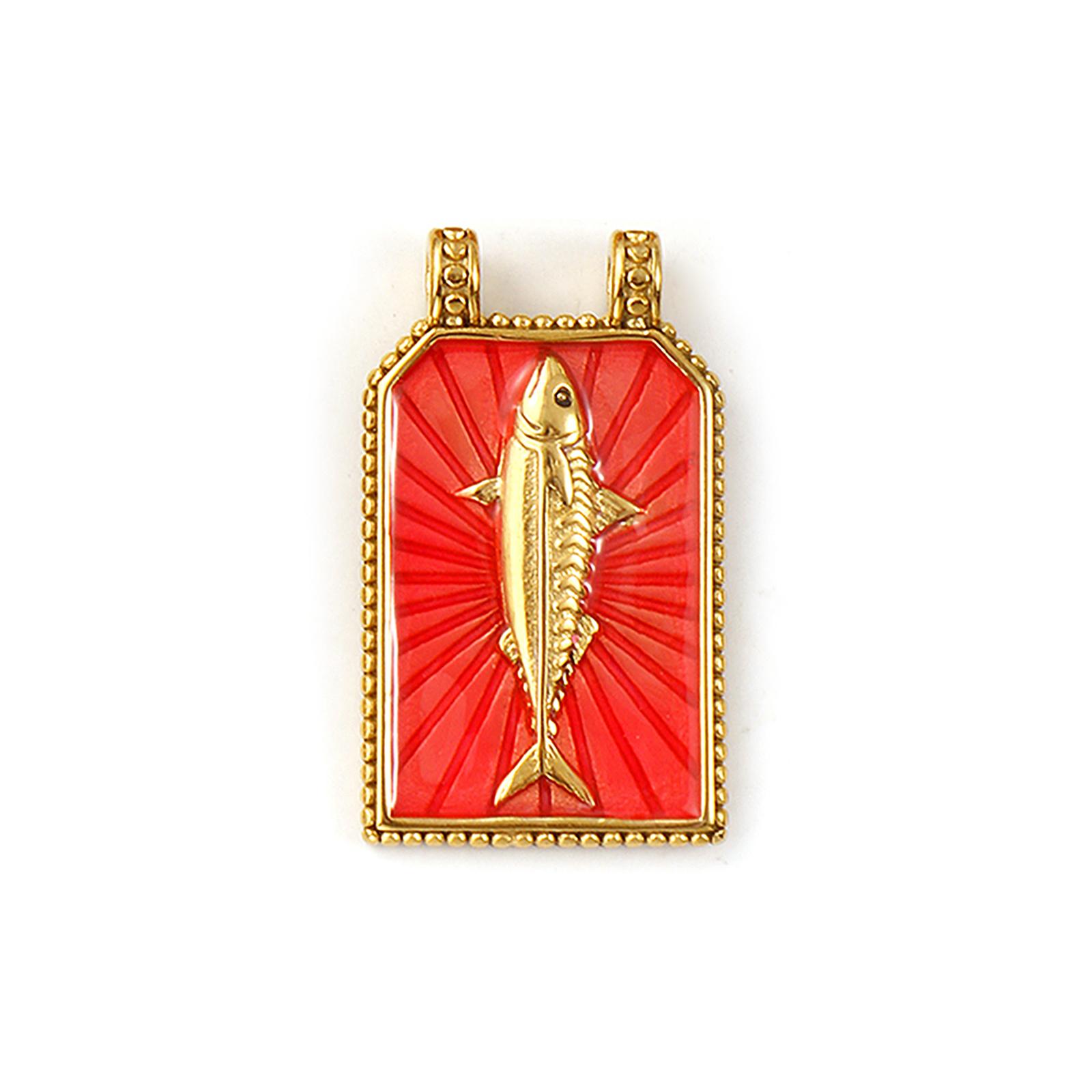 

1 Piece 304 Stainless Steel Charms 18K Gold Plated Enamel Hexagon Sun Coconut Tree Fish Pendants DIY Neckalce Keychians Making