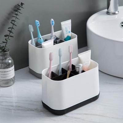 Organizzatore Personalizzabile e Rimovibile per Spazzolino e Dentifricio con Mensola da Bagno e Porta Pettine
