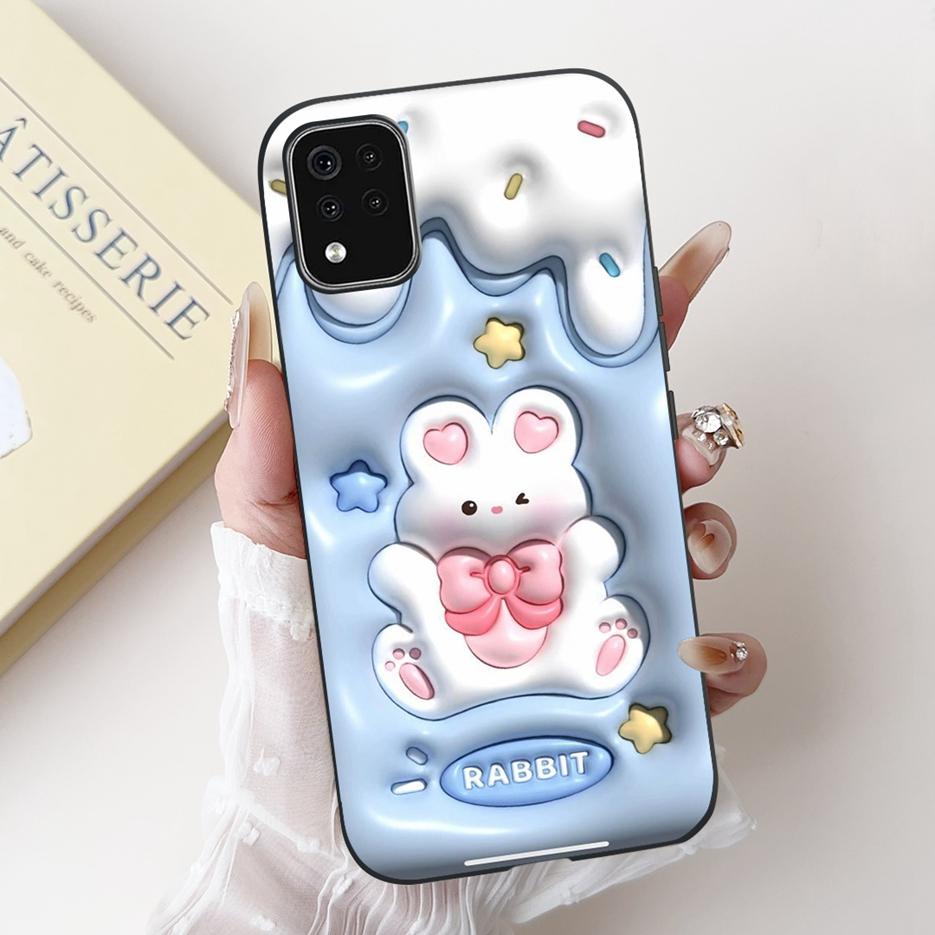 For LG K42 Case LG K52 LM-K520 Cute Rabbit Cartoon Cover Soft Silicone Phone Case For LG K62 K 42 52 LGK42 LGK52 Back Cover Bags