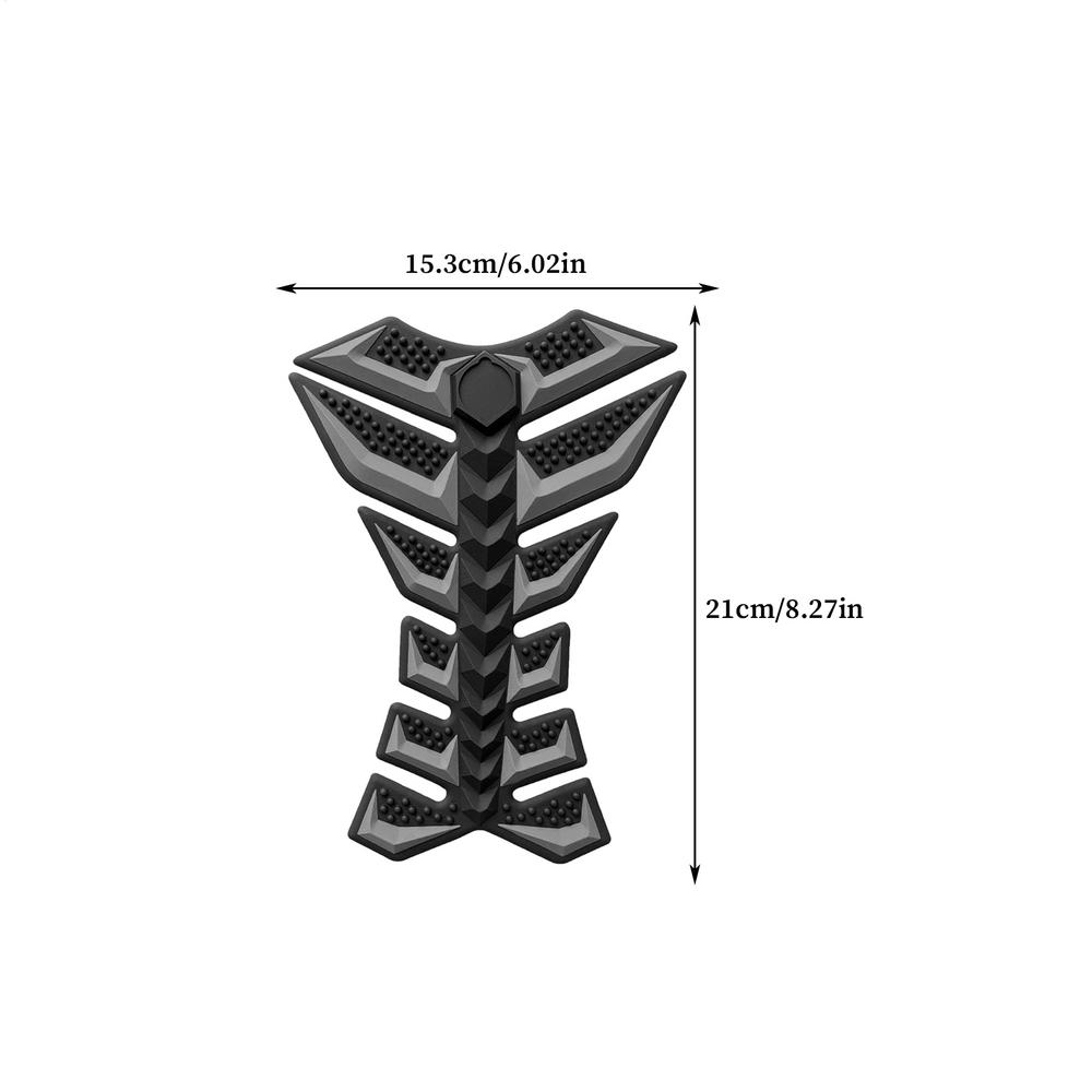 

Мотоциклетные наклейки 3D дизайн «рыбья кость» самоклеящиеся наклейки на масляный бак для взрослых аксессуары для модификации уличного мотоцикла серый