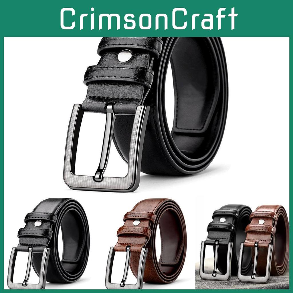 Retro Vintage Mens Leather Belt With Alloy Buckle For Formal And Casual Wear