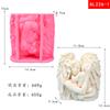 Angel And Child Sculpture Silicone Mold DIY Mother's Day Gift Home Decor Resin Molds Mother With Baby Embrace Statue Candle Mold
