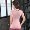 Damen Yoga T-Shirts Mesh Atmungsaktiv Schnelltrocknend Einfarbig Sportbekleidung Fitnessstudio T-Shirts Langarm Mädchen Freizeit T-Shirts