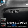 Real Soft Carbon Fiber for Dodge Charger 2010 2011 2012 2013 2014 Interior Trim Car Copilot Storage Box Handle Key Hole Sticker