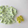 Summer Baby Girl Outfit Short Sleeve Top And Skirt Set Cute Toddler Two Piece Clothes For Infant Girls